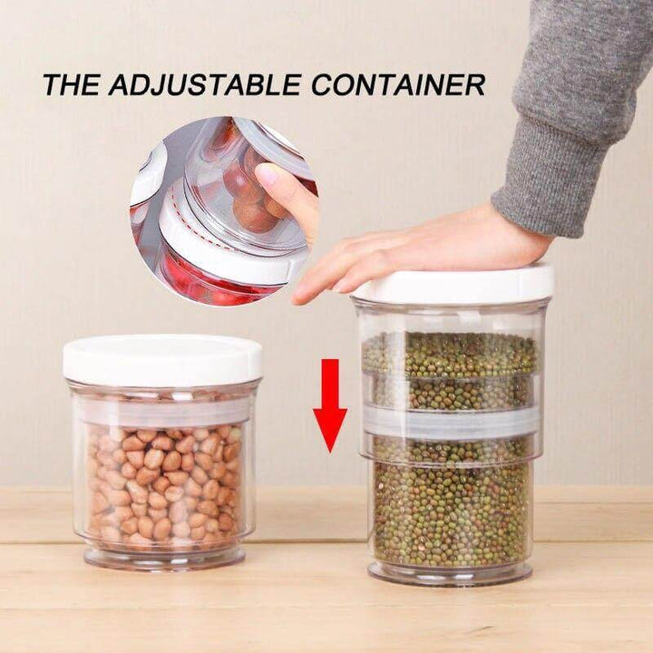 Viskana Compressible Pantry Organizer Food Jar