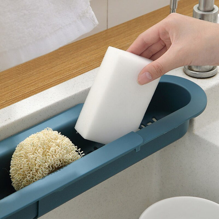 Viskana Adjustable Shelf Drain Rack Kitchen Organizer