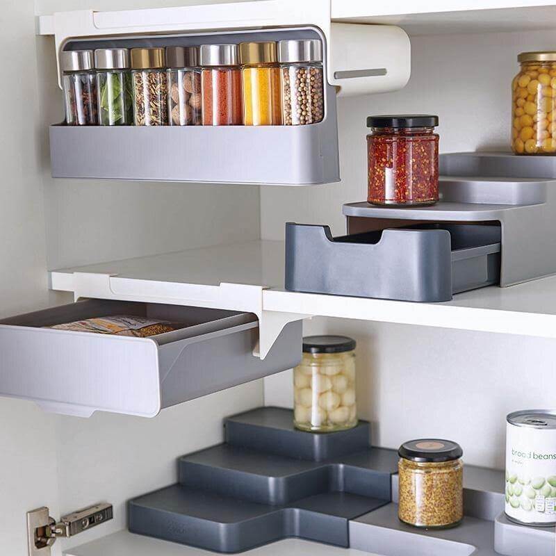 Viskana Kitchen Under-Shelf Spice Organizer
