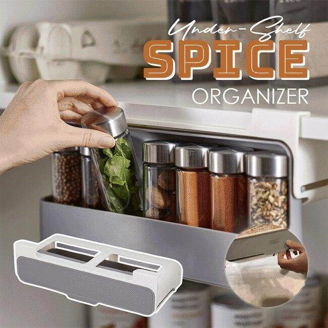 Viskana Kitchen Under-Shelf Spice Organizer