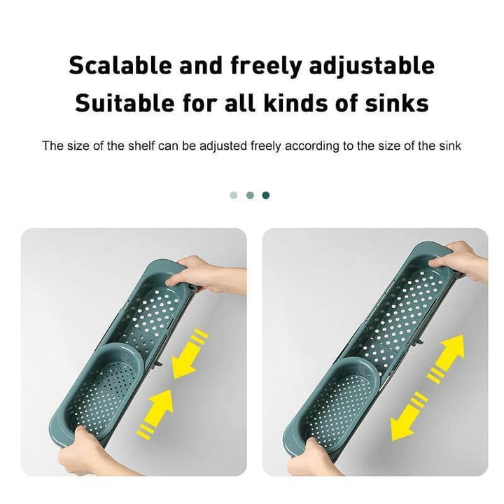 Viskana Kitchen Retractable Sink Rack Organizer