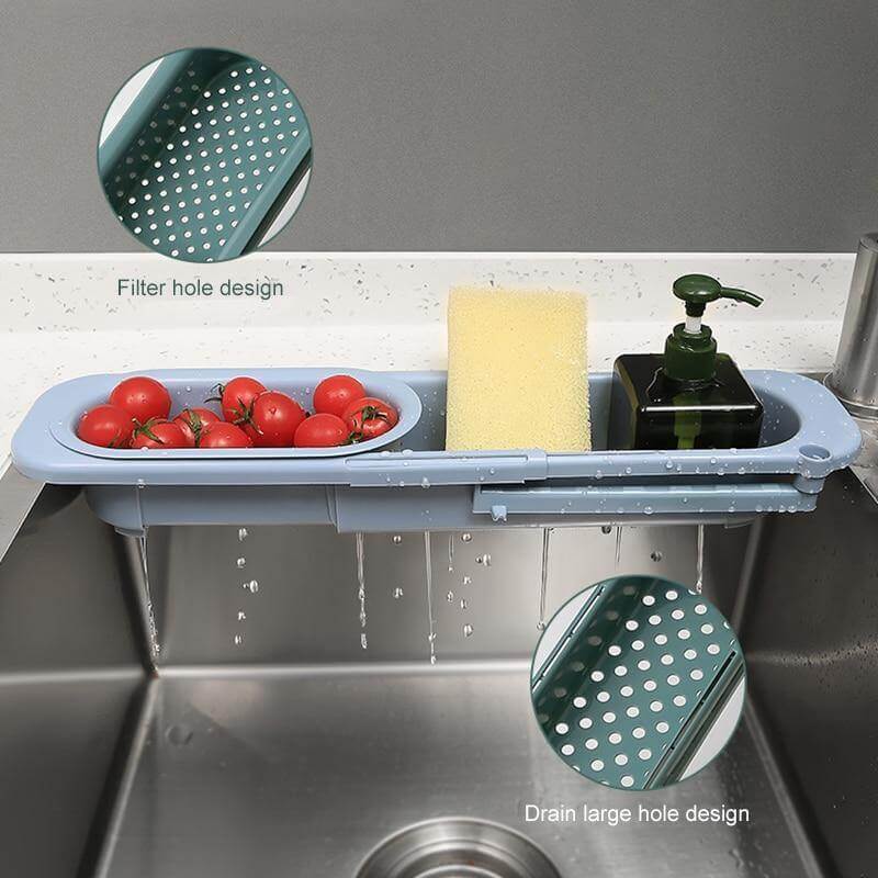 Viskana Kitchen Retractable Sink Rack Organizer