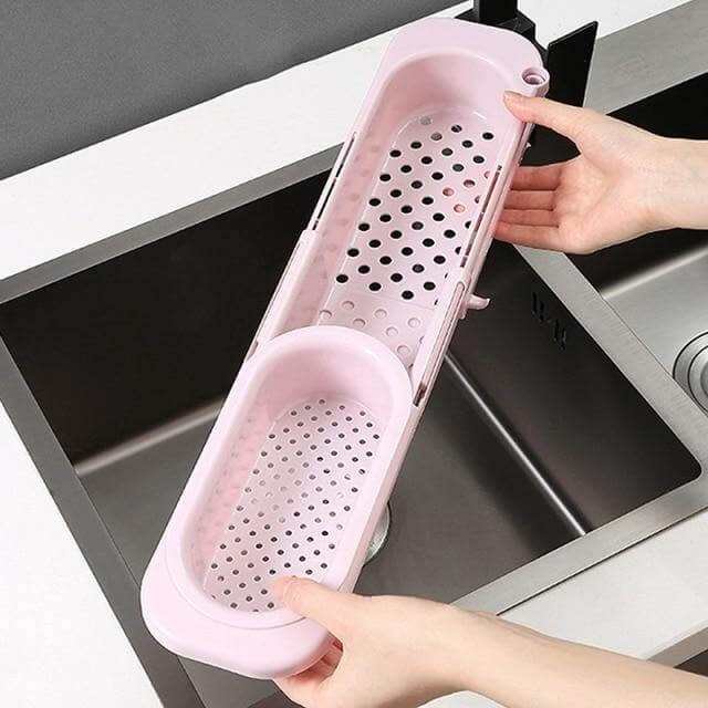 Viskana Kitchen Retractable Sink Rack Organizer