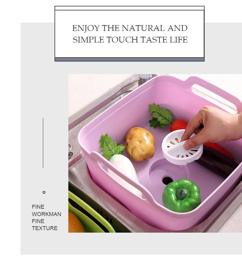 Viskana Portable Large Vegetable Washer Drain Basket