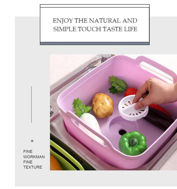Viskana Portable Large Vegetable Washer Drain Basket
