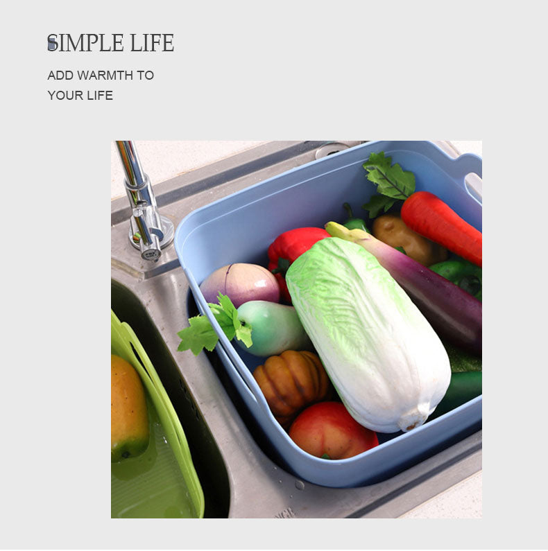 Viskana Portable Large Vegetable Washer Drain Basket
