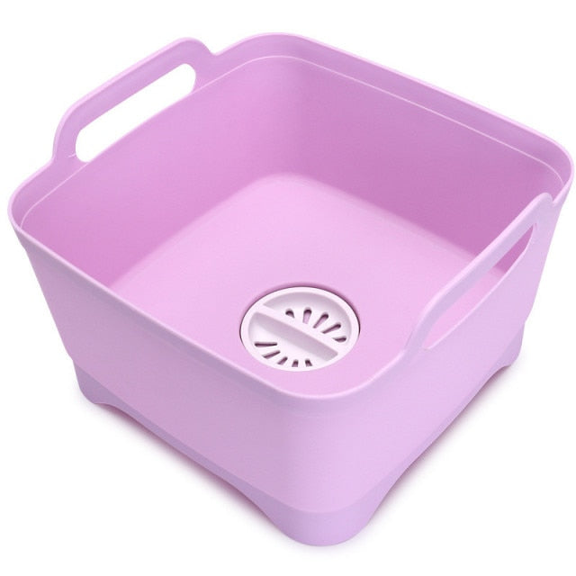 Viskana Portable Large Vegetable Washer Drain Basket