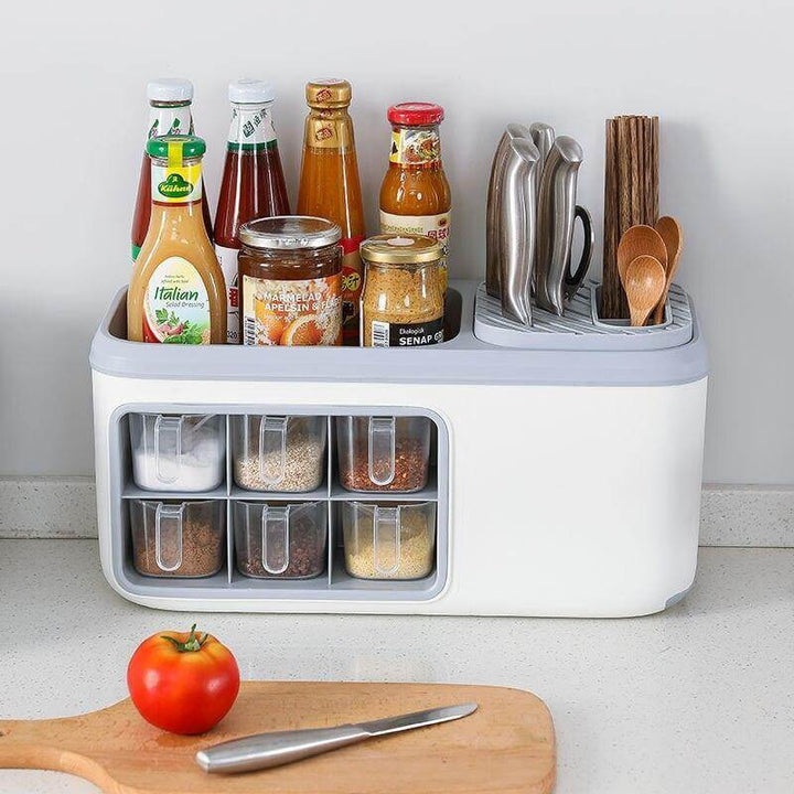 Viskana Multifunctional Kitchen Silverware Grain Storage Organizer