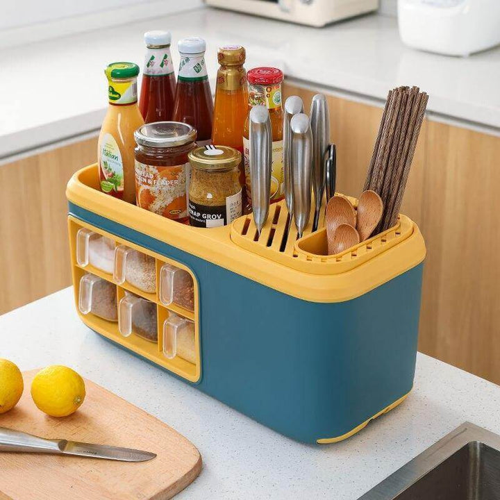 Viskana Multifunctional Kitchen Silverware Grain Storage Organizer