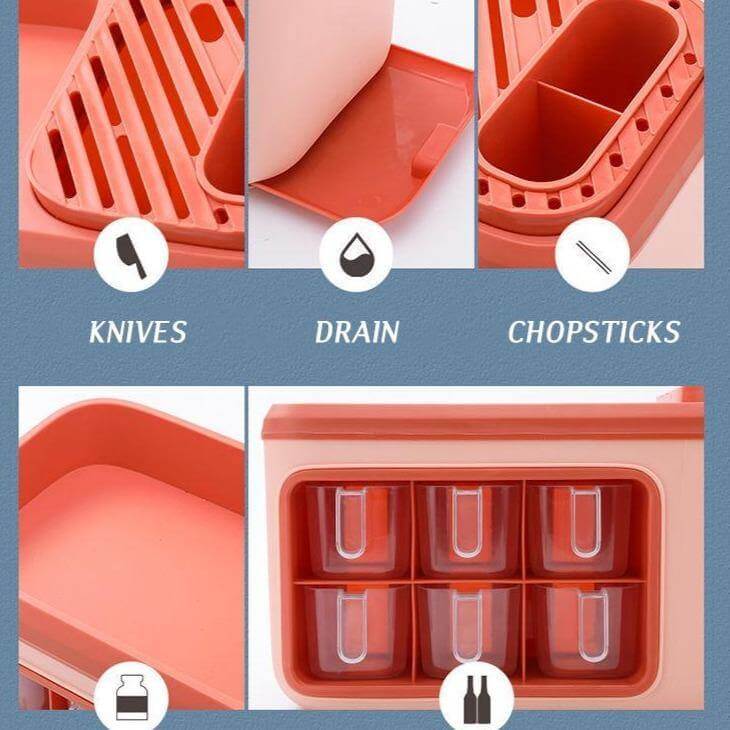 Viskana Multifunctional Kitchen Silverware Grain Storage Organizer