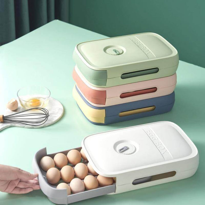 Viskana Stackable Refrigerator Egg Storage Drawer Box