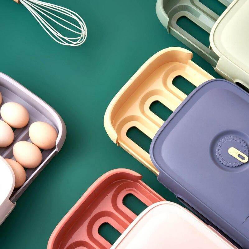 Viskana Stackable Refrigerator Egg Storage Drawer Box