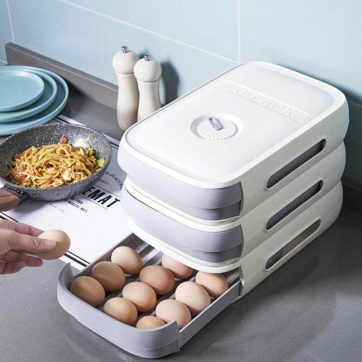 Viskana Stackable Refrigerator Egg Storage Drawer Box