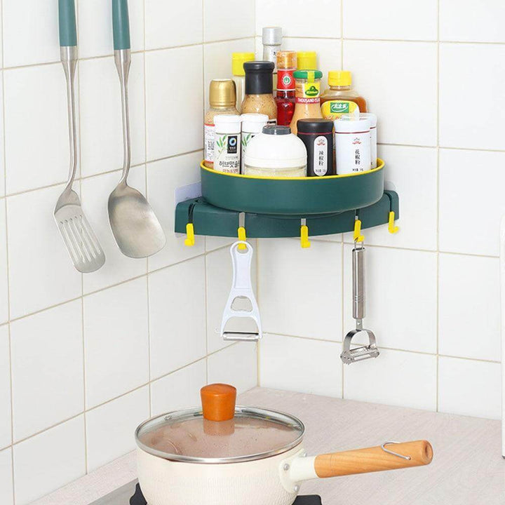 Viskana Triangle Wall-mounted Corner Kitchen Organizer Storage Rack
