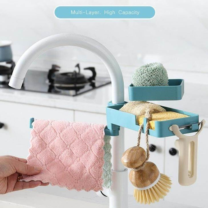Viskana Multilayer Rotatable Kitchen Sink Drain Organizer