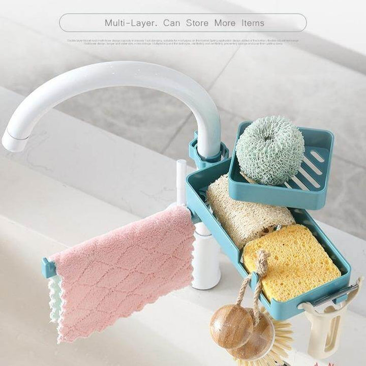 Viskana Multilayer Rotatable Kitchen Sink Drain Organizer