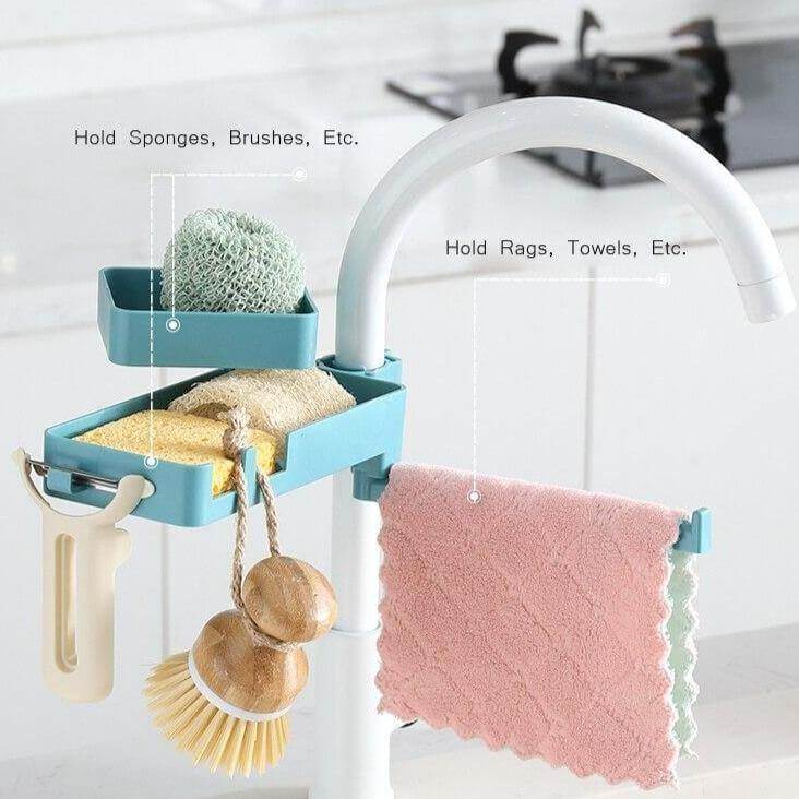 Viskana Multilayer Rotatable Kitchen Sink Drain Organizer