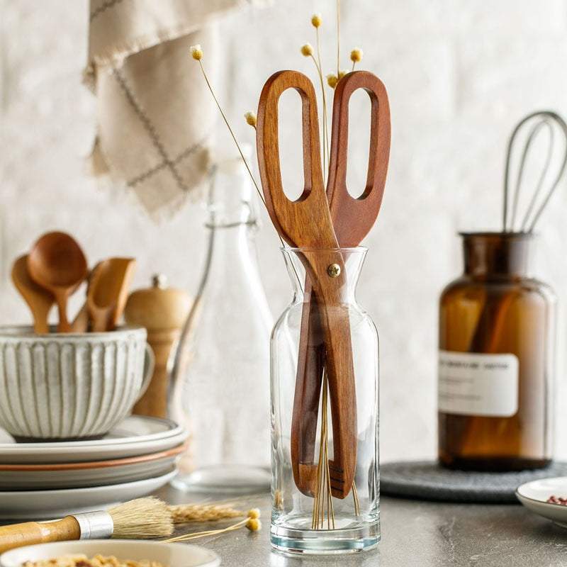 Viskana Creative Kitchen Wooden Tongs