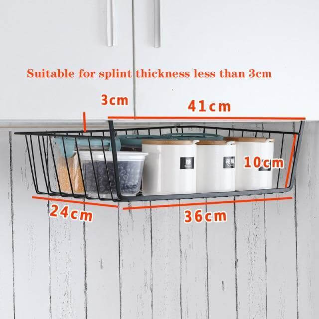 Viskana Easy Hang Kitchen Cabinet Storage Organizer Rack