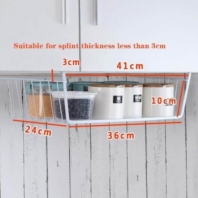 Viskana Easy Hang Kitchen Cabinet Storage Organizer Rack