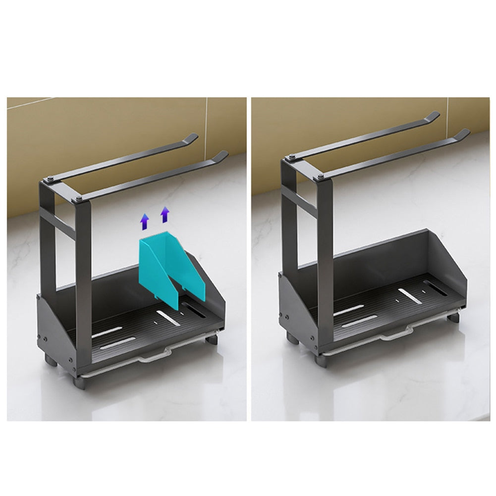 Viskana Non-Slip Kitchen Sink Storage Rack Drainer