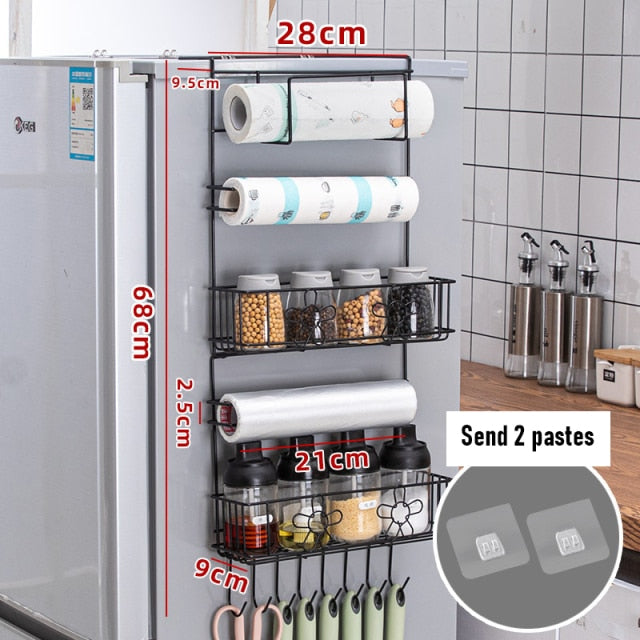 Viskana Refrigerator Hanging Side Storage Rack