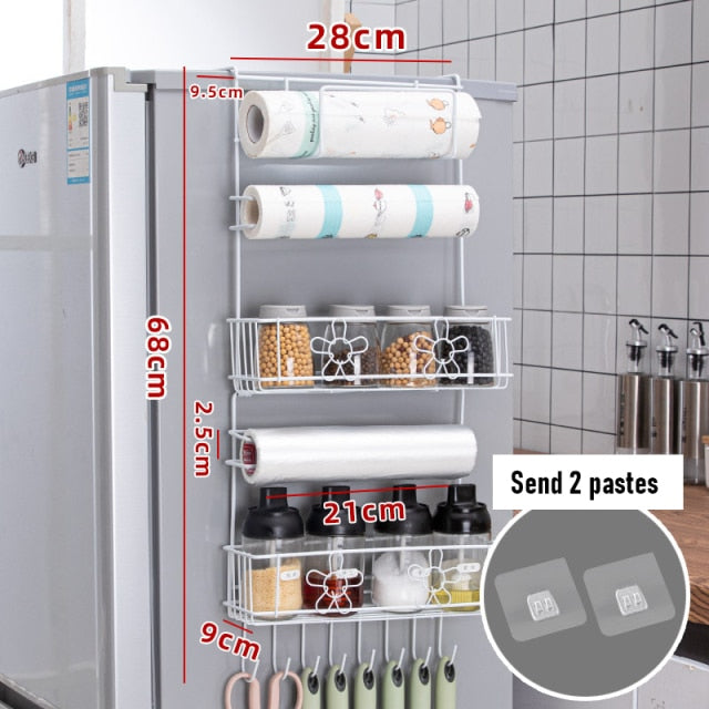 Viskana Refrigerator Hanging Side Storage Rack