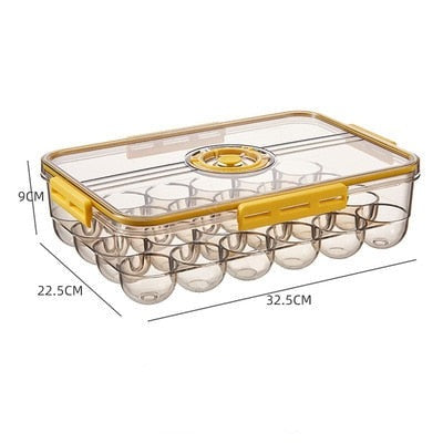 Viskana Transparent Refrigerator Thick Storage Organizer Box