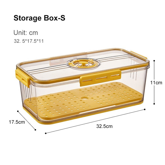 Viskana Transparent Refrigerator Thick Storage Organizer Box