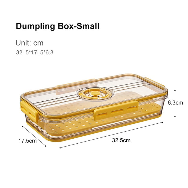 Viskana Transparent Refrigerator Thick Storage Organizer Box