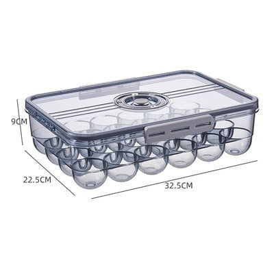 Viskana Transparent Refrigerator Thick Storage Organizer Box