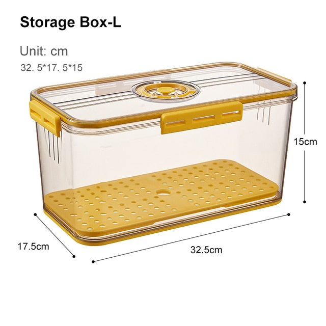 Viskana Transparent Refrigerator Thick Storage Organizer Box