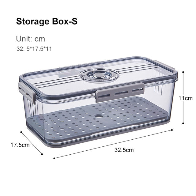 Viskana Transparent Refrigerator Thick Storage Organizer Box