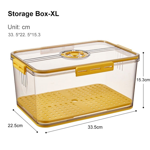 Viskana Transparent Refrigerator Thick Storage Organizer Box