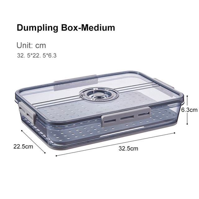 Viskana Transparent Refrigerator Thick Storage Organizer Box