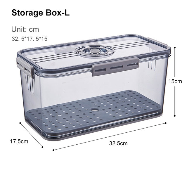 Viskana Transparent Refrigerator Thick Storage Organizer Box