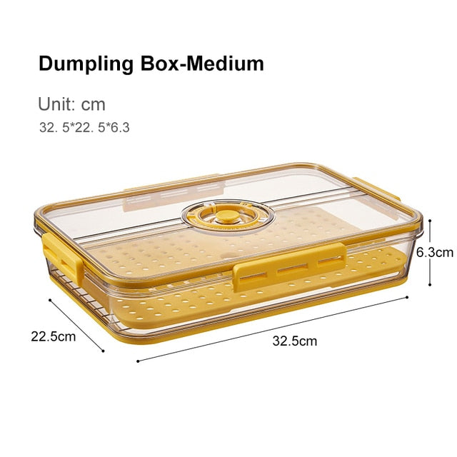 Viskana Transparent Refrigerator Thick Storage Organizer Box