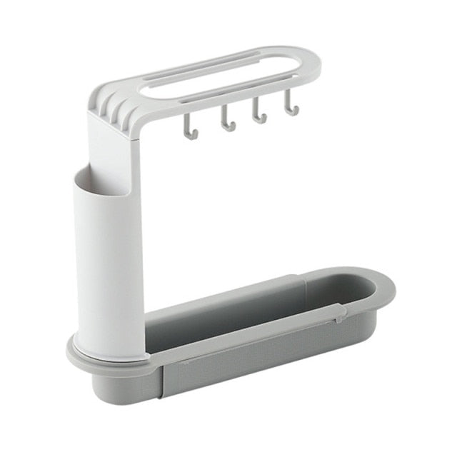Viskana Adjustable Shelf Drain Rack Kitchen Organizer