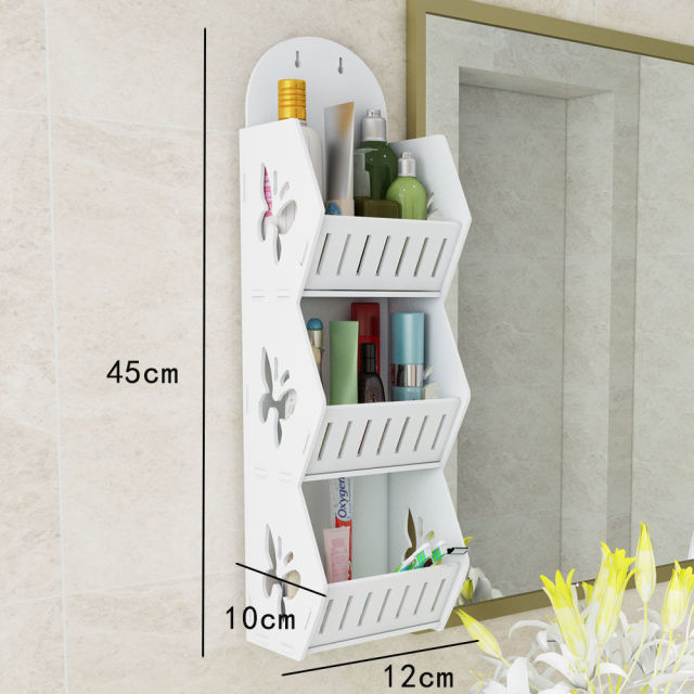 Viskana Wall Mounted No-Drill Shelf Storage Organizer
