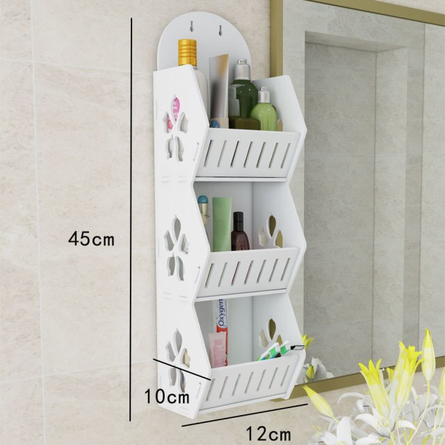 Viskana Wall Mounted No-Drill Shelf Storage Organizer