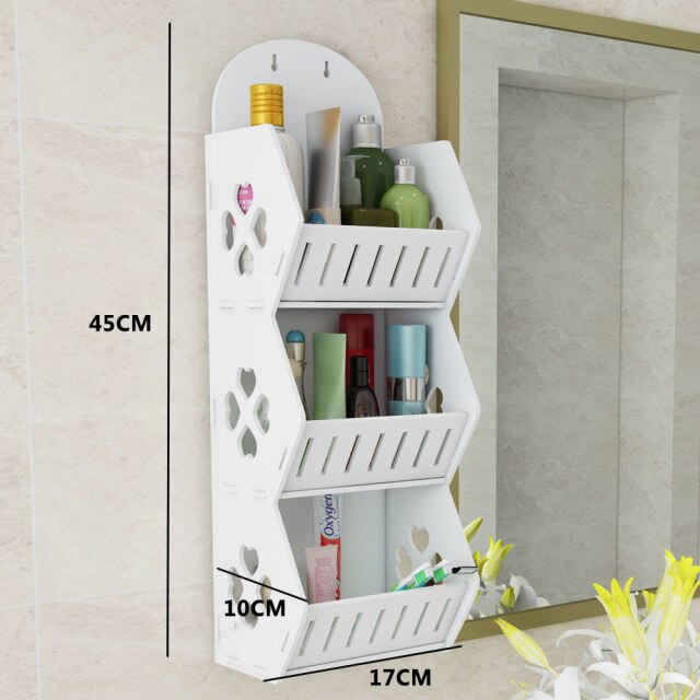 Viskana Wall Mounted No-Drill Shelf Storage Organizer