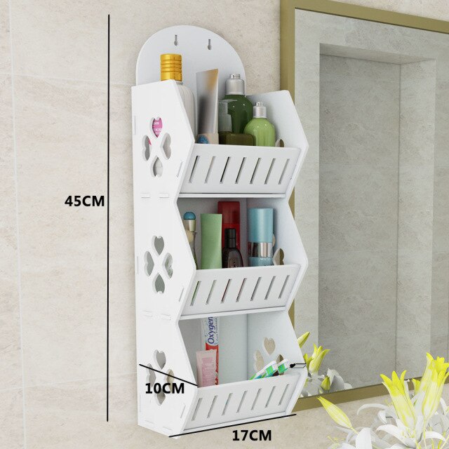 Viskana Wall Mounted No-Drill Shelf Storage Organizer