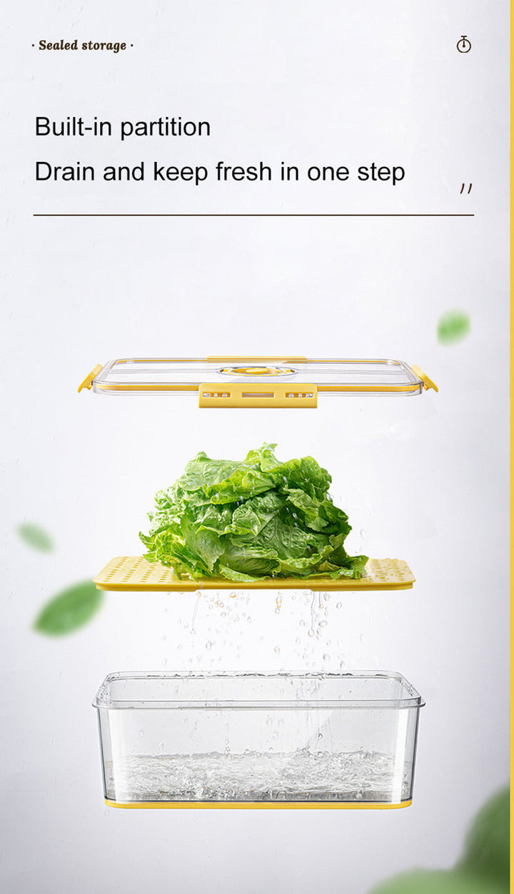 Viskana Transparent Refrigerator Thick Storage Organizer Box