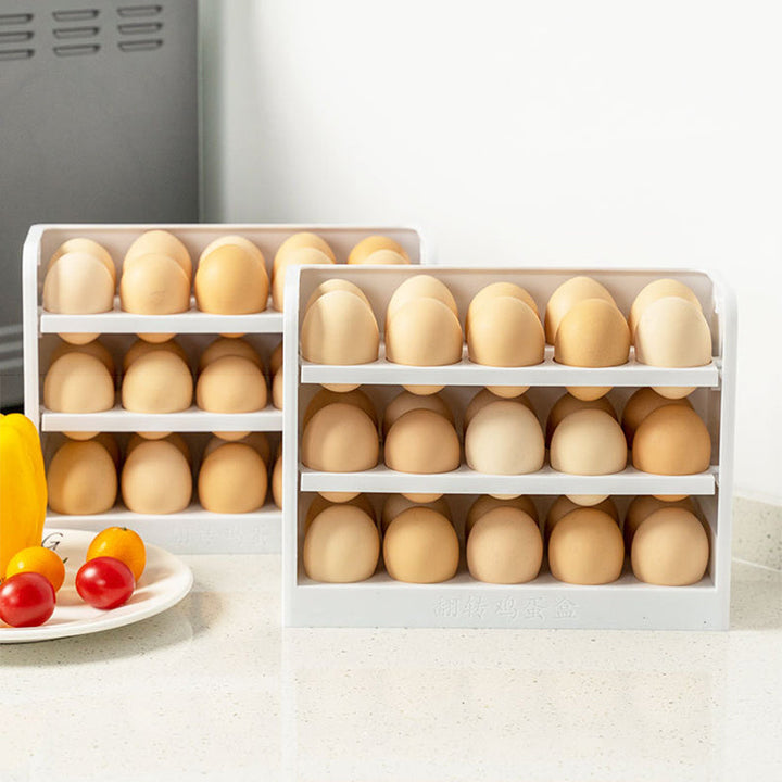Viskana Multi-Layer Practical Egg Fridge Organizer Box