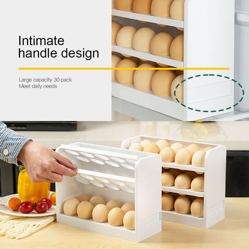 Viskana Multi-Layer Practical Egg Fridge Organizer Box