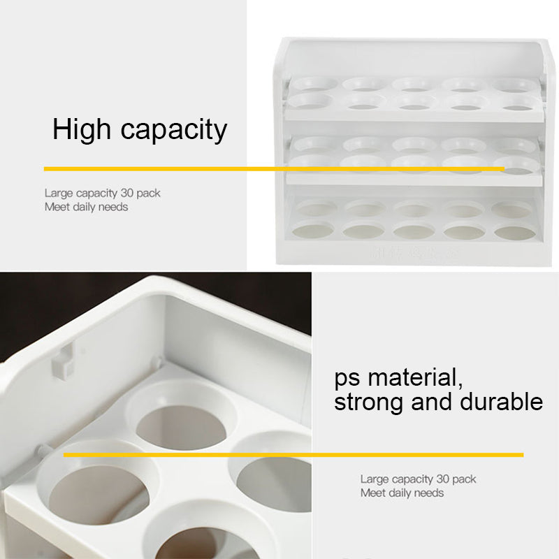 Viskana Multi-Layer Practical Egg Fridge Organizer Box