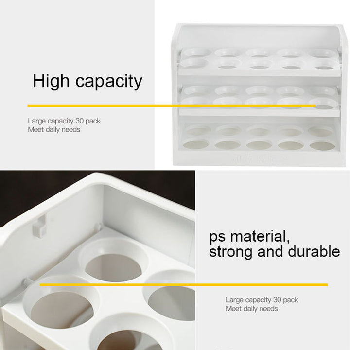 Viskana Multi-Layer Practical Egg Fridge Organizer Box