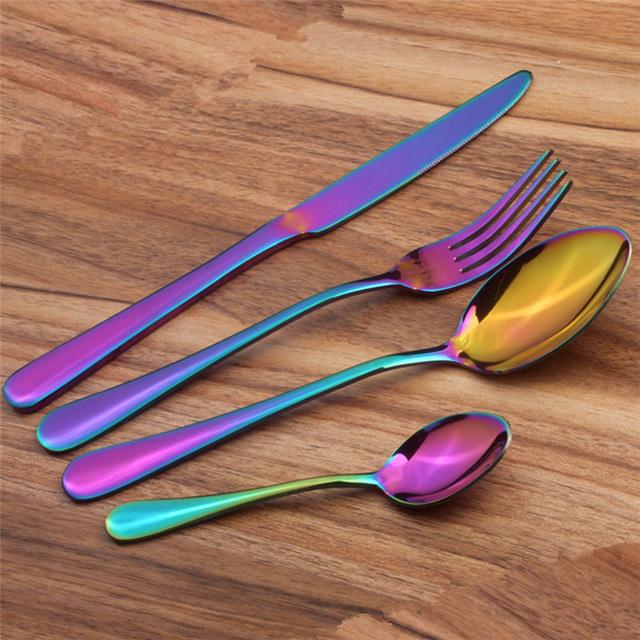 Prismatic Rainbow Cutlery (4 Piece Set) Viskana