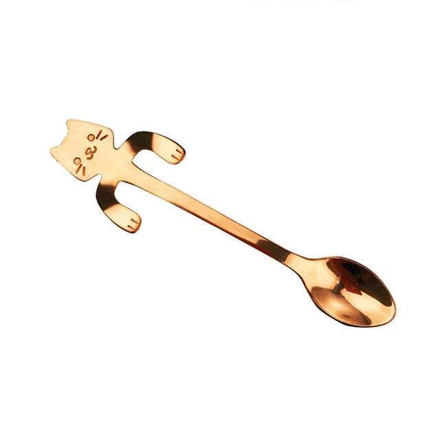 Viskana Cute Mini Cat Coffee Tea Spoon
