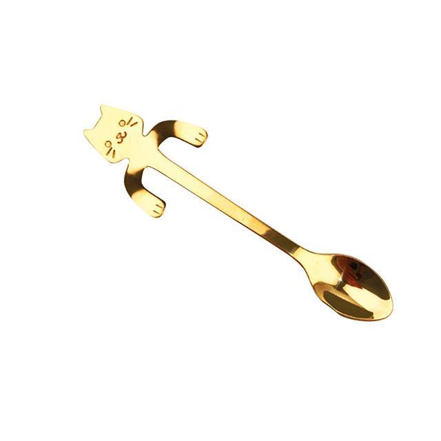 Viskana Cute Mini Cat Coffee Tea Spoon